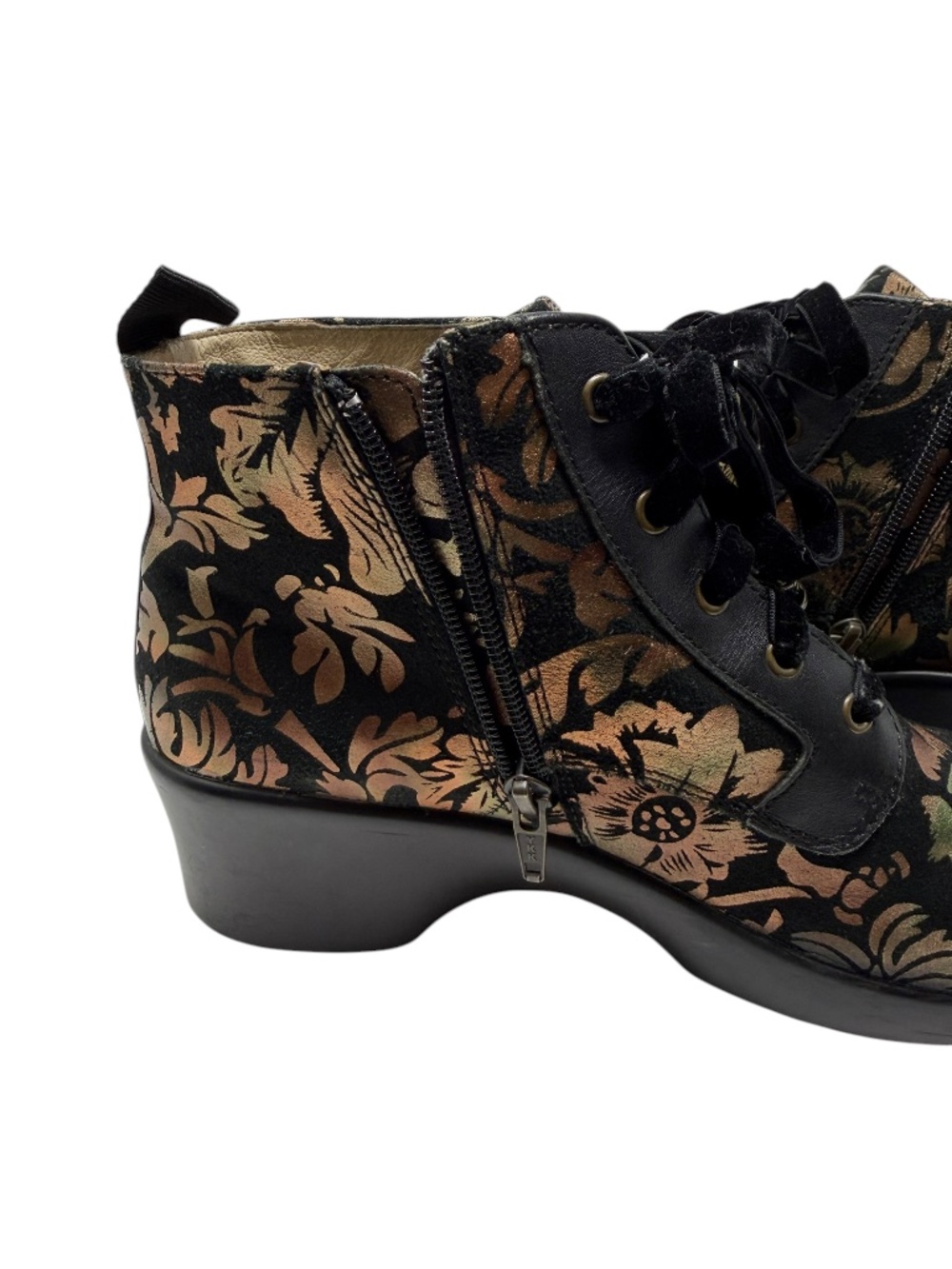 Alegria Eliza Regal Copper Floral Ankle Boots - Picture 9 of 15
